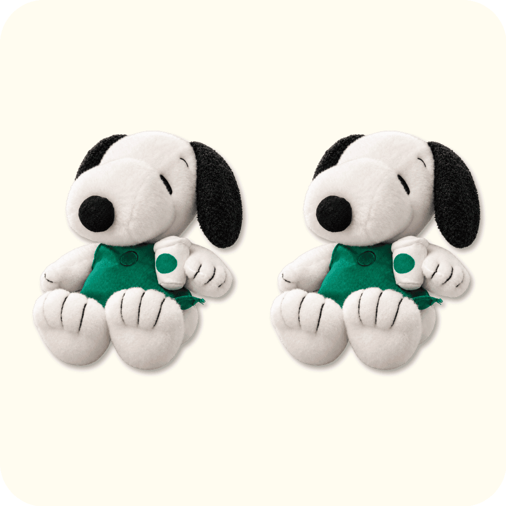 Starbucks Snoopy Plush 2PCS Starbucks Snoopy Plush 2PCS
