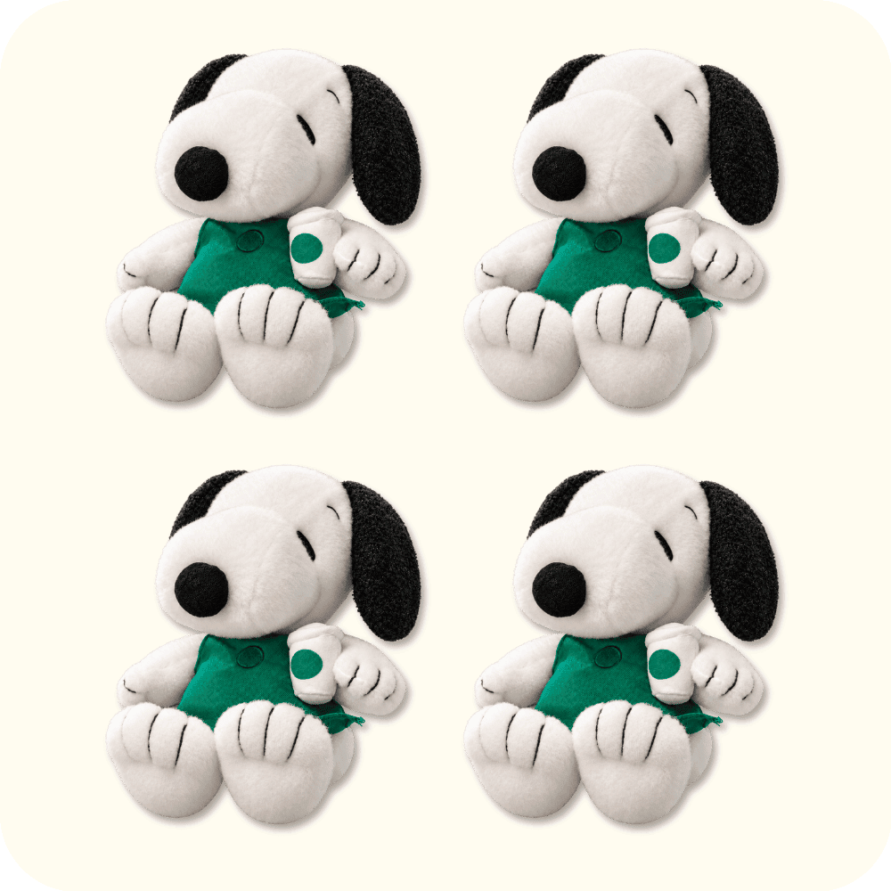 Starbucks Snoopy Plush 4PCS Starbucks Snoopy Plush 4PCS